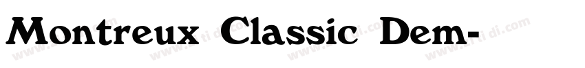 Montreux Classic Dem字体转换